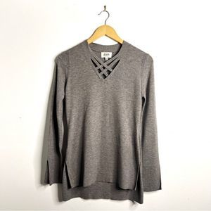 Joh Cashmere Grey Tunic Sweater